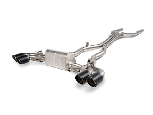 Akrapovic 2021 BMW M8/M8 Competition (F91/F92) Evolution Line Cat Back (Titanium) w/Carbon Tips S-BM/T/23