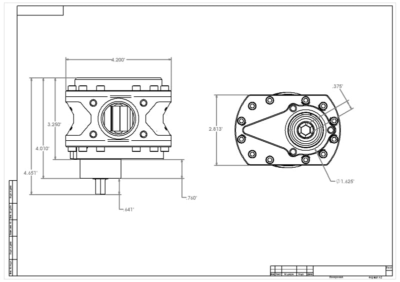 Aeromotive Fuel Pump, Spur Gear, 3/8 Hex, 1.550 Gear, 32gpm NITRO