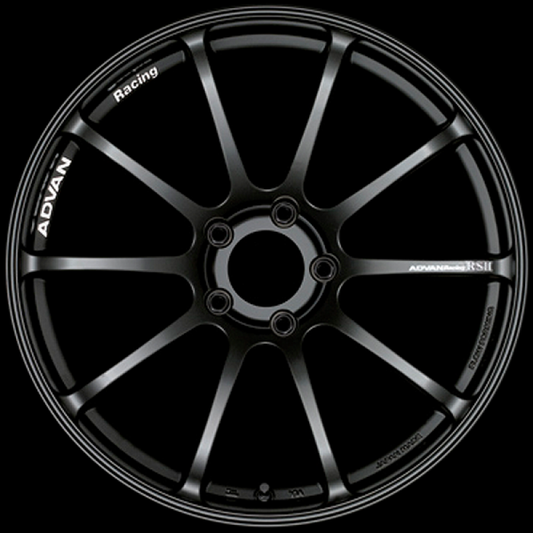 Advan RSII 17x8.0 / +50 Offset / 5x112 / 57.1mm Bore / Semi Gloss Black YAP7G50MSB