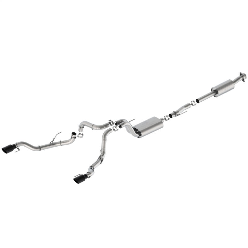 Ford Racing 21-24 F-150 Sport Bumper Exit Exhaust - Black Tips M-5200-FSBRB