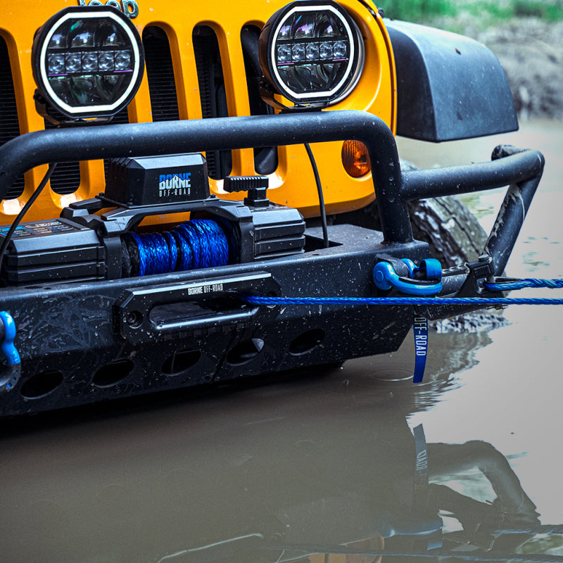 Borne Off-Road 10K Winch - Blue Synthetic Rope BNWN-10-SBL