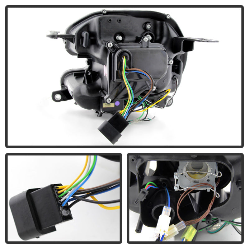 Spyder Mini Cooper 2010-2012 Projector Headlights Xenon/HID Model- DRL Blk PRO-YD-MC07-HID-DRL-BK 5080615