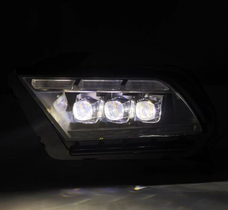 AlphaRex 10-12 Ford Mustang NOVA-Series LED Proj. Headlights Alpha-Blk w/Activ Lght & Seq.Sig SB DBL 880490 *Discontinued