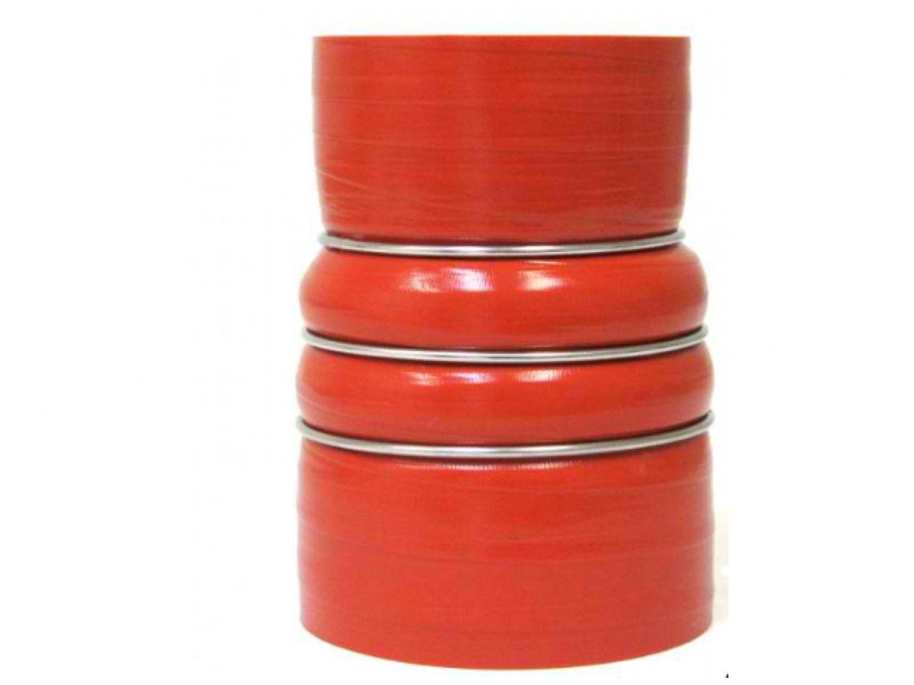 HPS Performance Products HPS 3-1/2" - 4-1/2" ID, 6" Length, Silicone Charge Air Cooler CAC Hose Double Hump Reducer Coupler Bellow Hot Side, Ultra High Temp 4-ply Aramid Reinforced, 89mm - 114mm ID