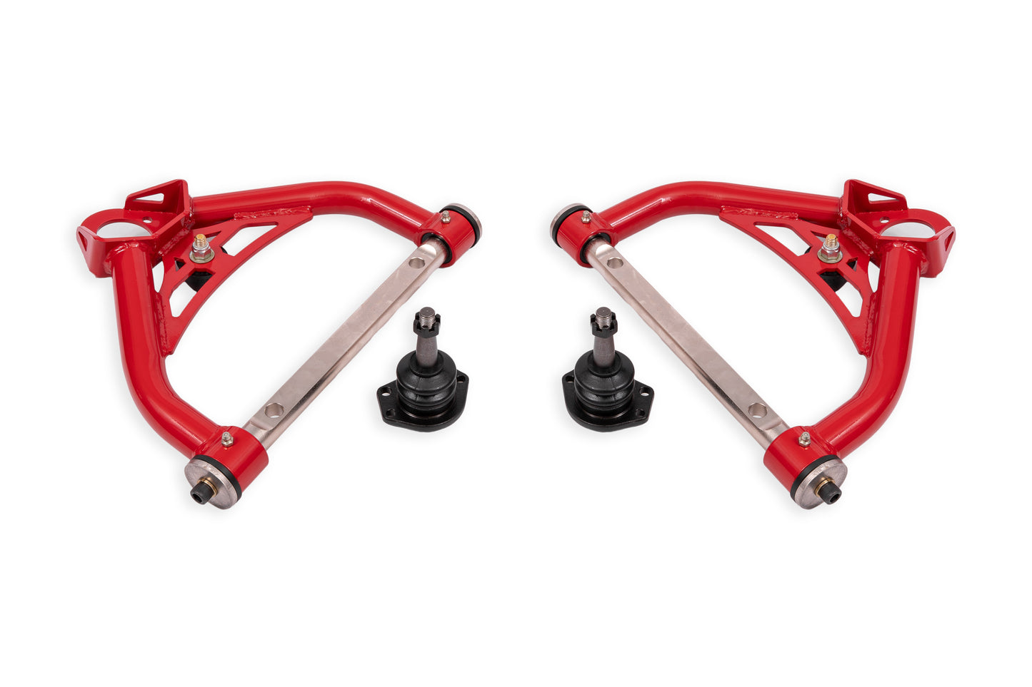 BMR Suspension BMR 70-81 Chevrolet Camaro Non-Adj. Upper A-Arms w/ 0.5in Tall Ball Joint (Delrin) - Red AAU322R