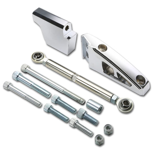 58-99 Chevrolet SBC A/C Bracket Set Short Water Pump Polished Aluminum