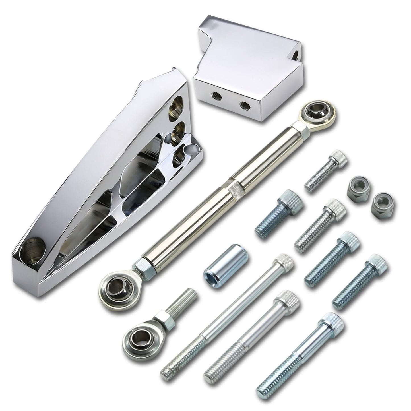 1963-1972 Chevrolet BBC A/C Bracket Set - Polished Aluminum