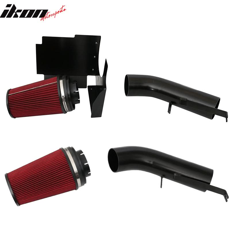 2002-2006 Cadillac Escalade Red Black Cold Air Intake Pipe Aluminum