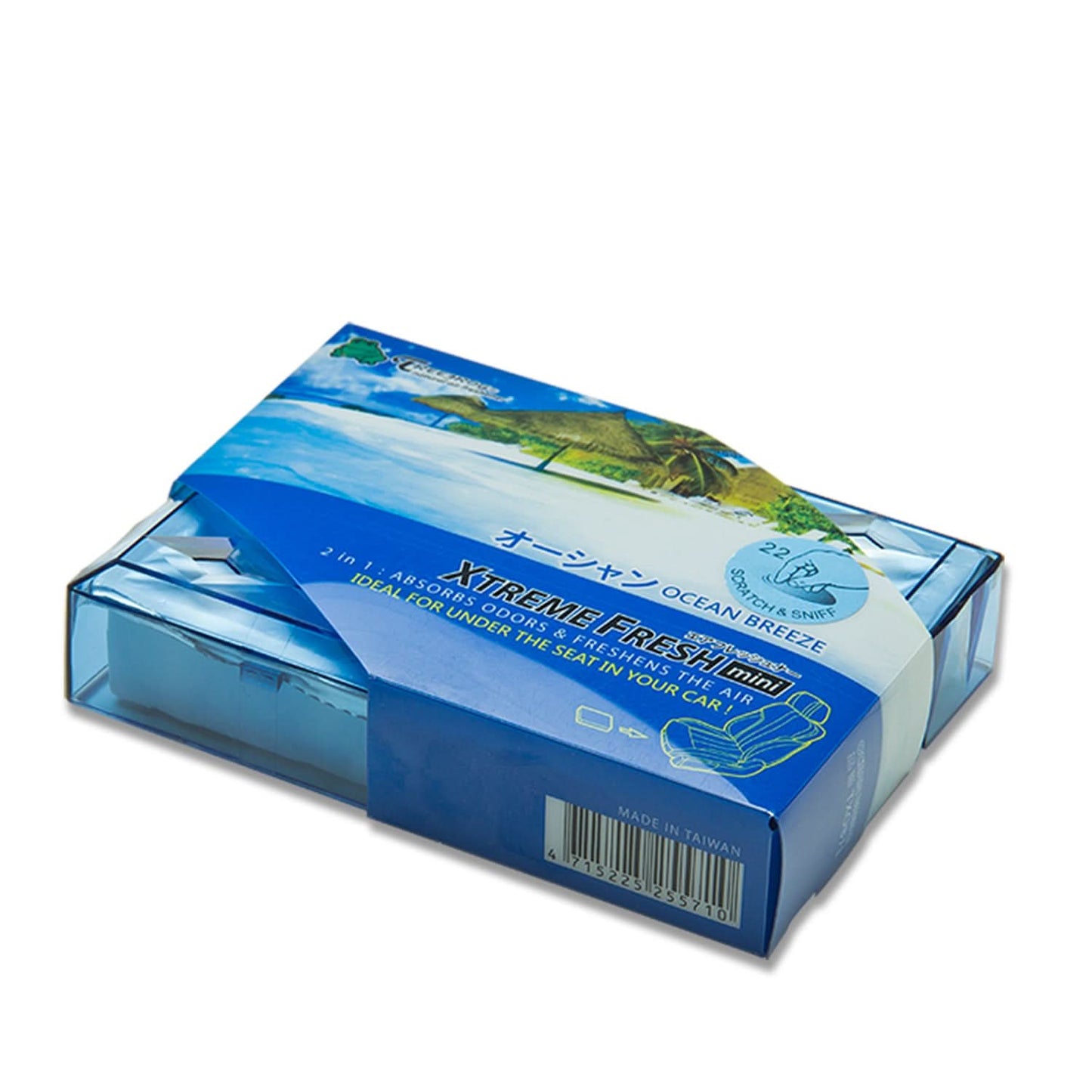 Mini Treefrog Xtreme Fresh Ocean Breeze Air Freshener 80g Brick