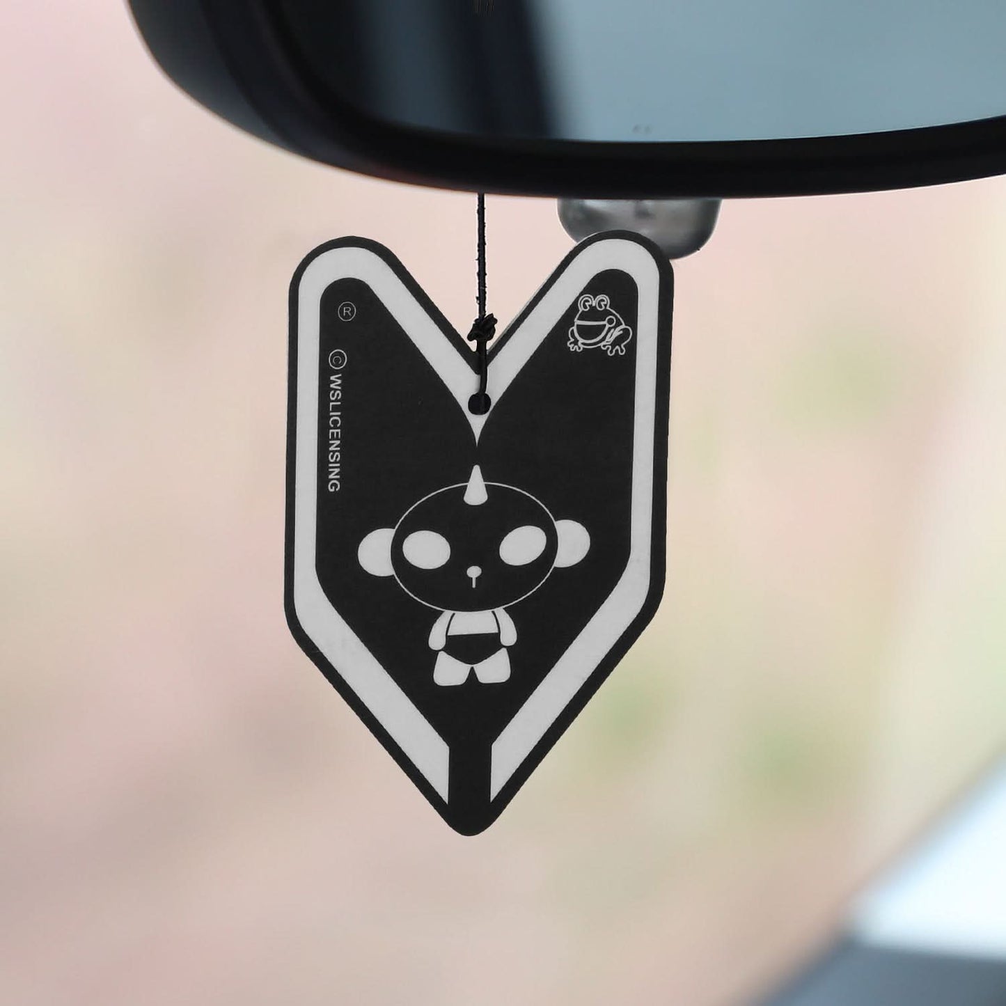 Black Squash Panda J9 Paper Hanging Air Freshener