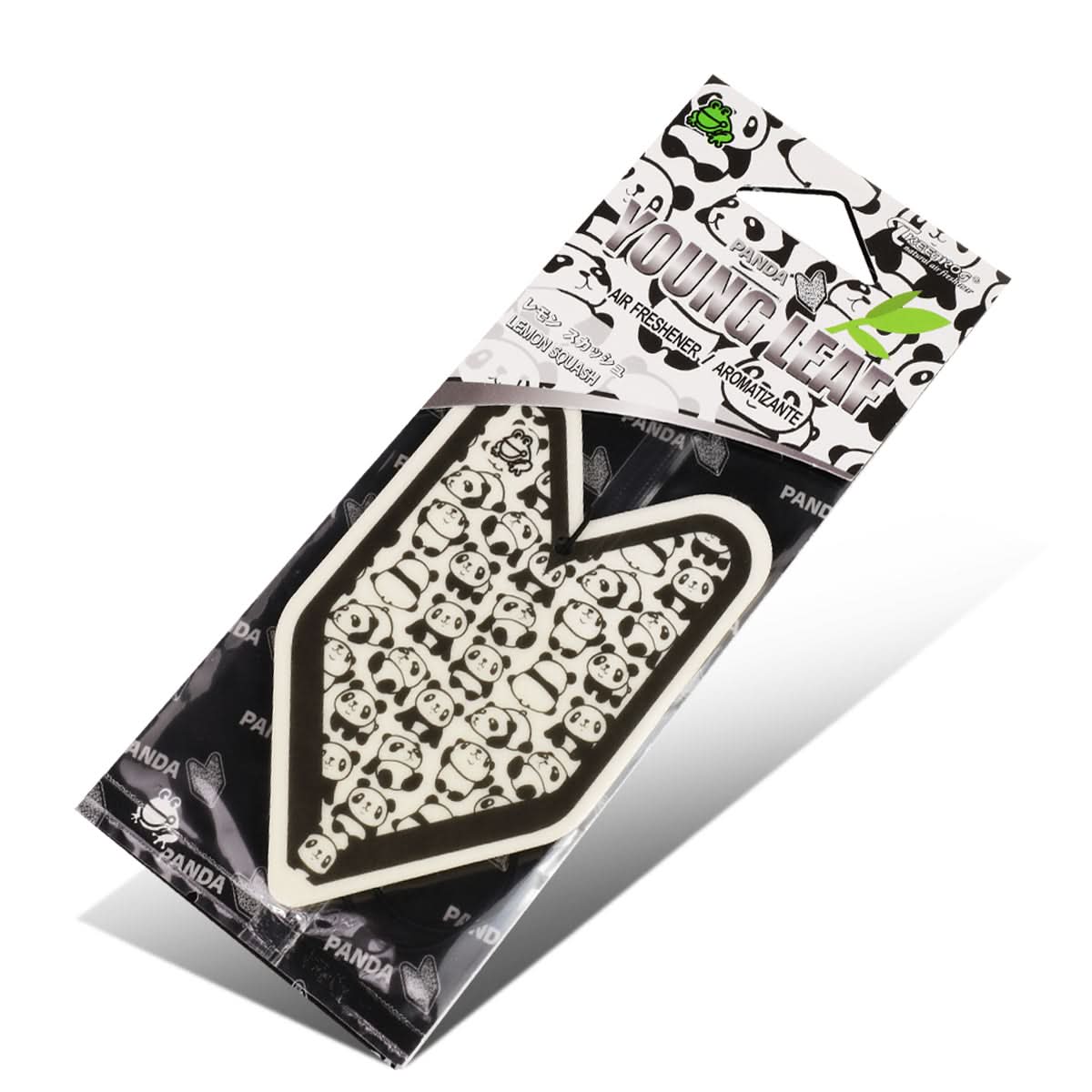 Young Leaf Panda Lemon Squash Paper Hanging Air Freshener