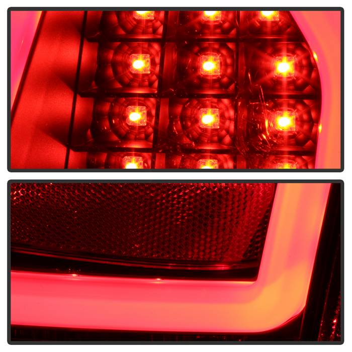 Spyder Chrysler 300C 05-07 V2 Light Bar LED Tail Lights - Black ALT-YD-C305V2-LED-BK 5083357