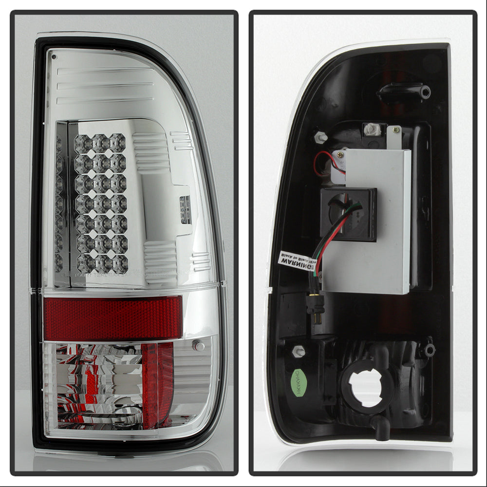 Spyder Ford F150 side 97-03/F250/350/450 Super Duty 99-07 LED Tail Lights Chrm ALT-YD-FF15097-LED-C 5003478