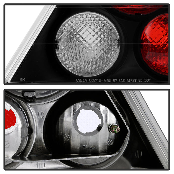 Spyder Mitsubishi Mirage 99-02 2/4Dr Euro Style Tail Lights Black ALT-YD-ML99-BK 5006493