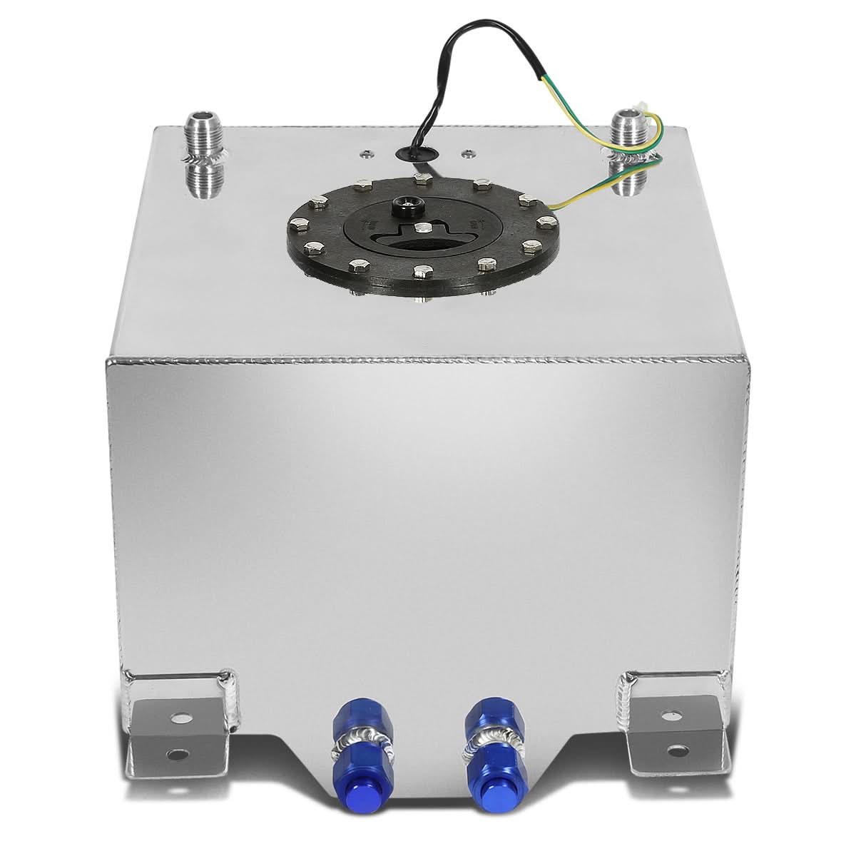 5 Gallon Aluminum Fuel Cell Gas Tank with Level Sender - Polished