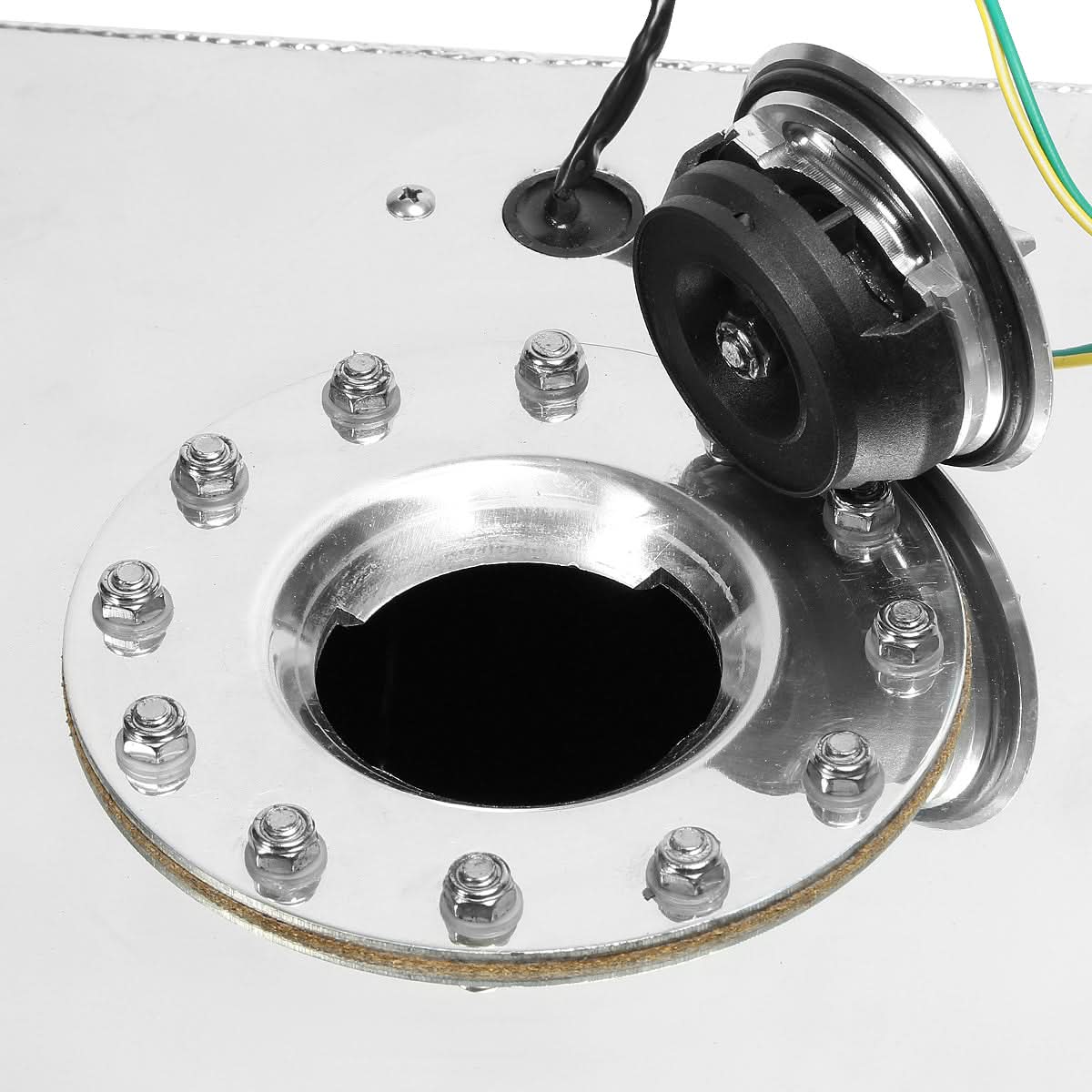 8 Gallon Aluminum Fuel Cell Gas Tank with Level Sender - Polished