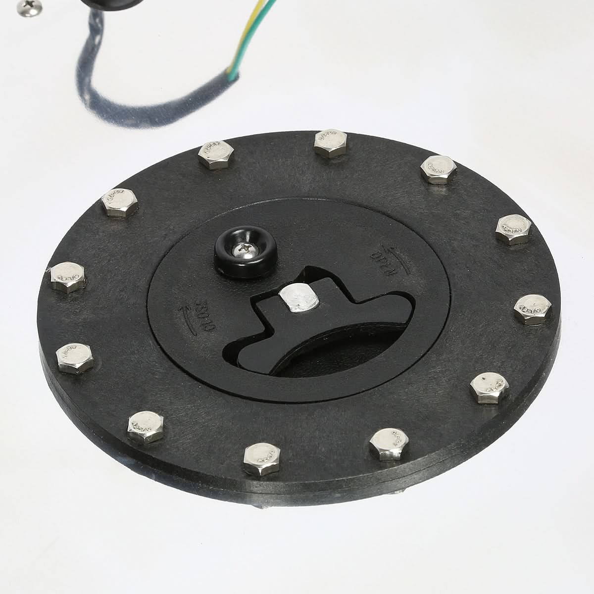 15.5 Gallon Aluminum Fuel Cell Gas Tank with Level Sender - Polished