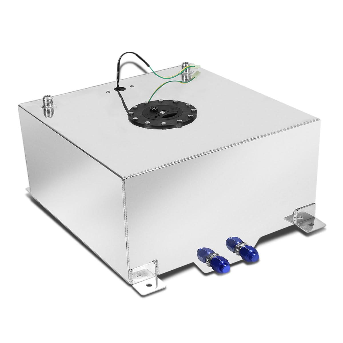 15 Gallon Aluminum Fuel Cell Gas Tank with Level Sender - Polished