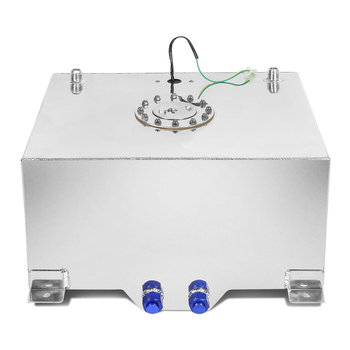 15 Gallon Aluminum Fuel Cell Gas Tank with Level Sender - Polished