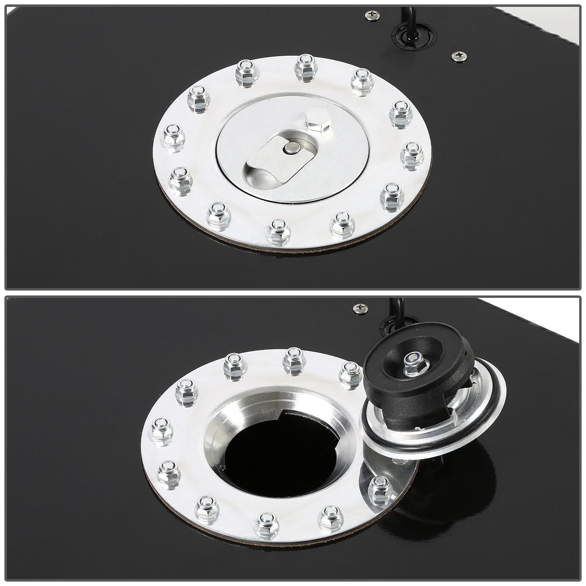 20 Gallon Aluminum Fuel Cell Gas Tank with Level Sender - Polished