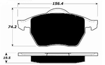 Porterfield Brake Pads for 1996 AUDI A6 Quattro - w/AFC Eng