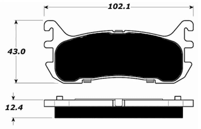 Porterfield Brake Pads for 2000 FORD ESCORT w/Rear Discs