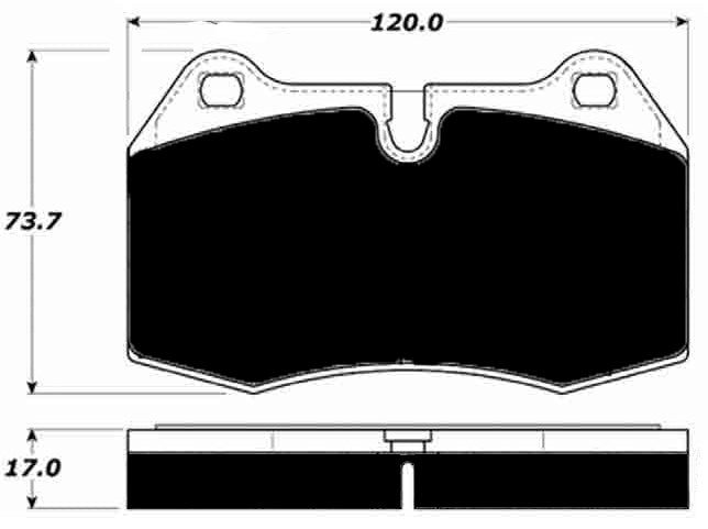 Porterfield Brake Pads for 1996 BMW 850Ci
