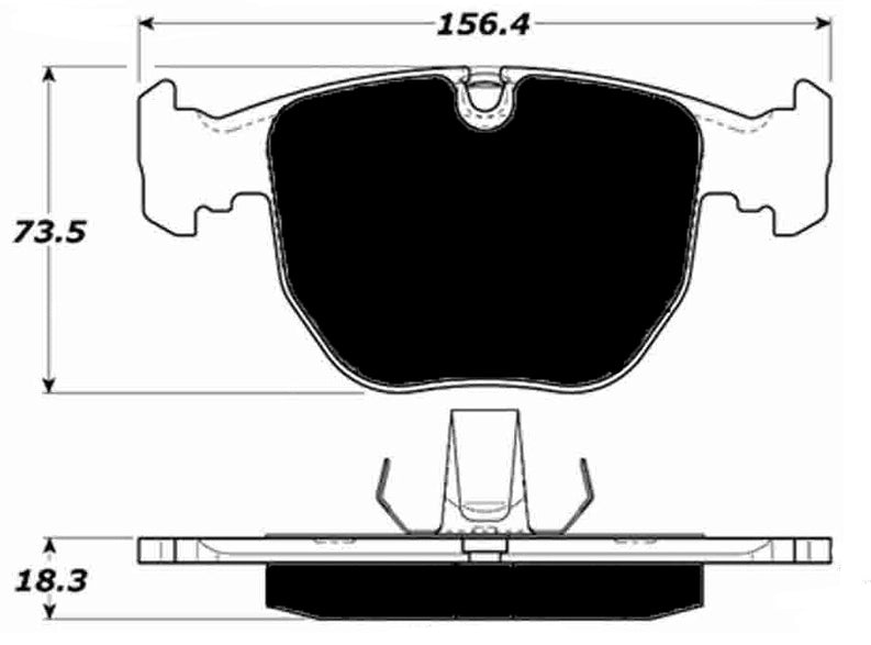 Porterfield Brake Pads for 2005 BMW X5 3.0i
