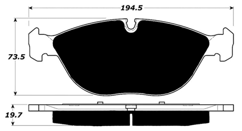 Porterfield Brake Pads for 2000 MERCEDES-BENZ E55 AMG