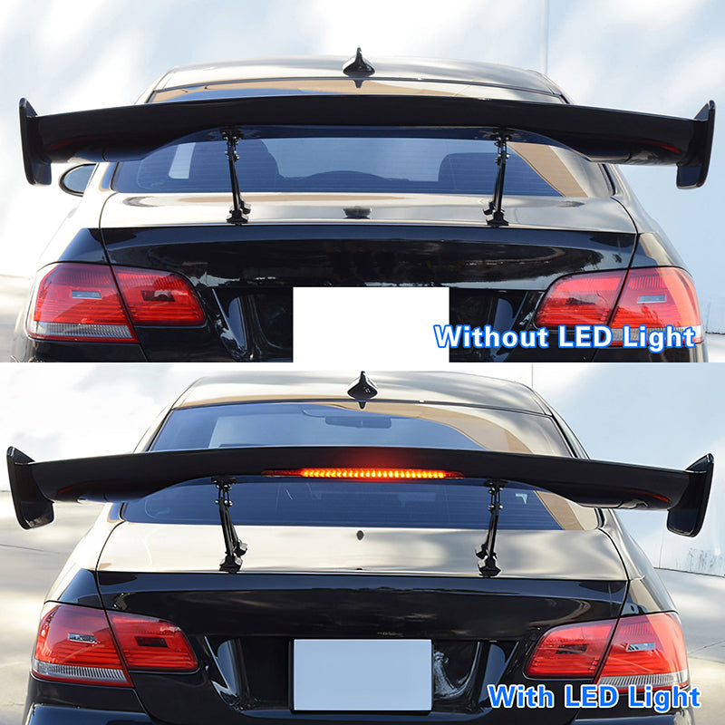 Universal JDM GT Style Carbon Fiber Print Trunk Spoiler Wing Lip ABS
