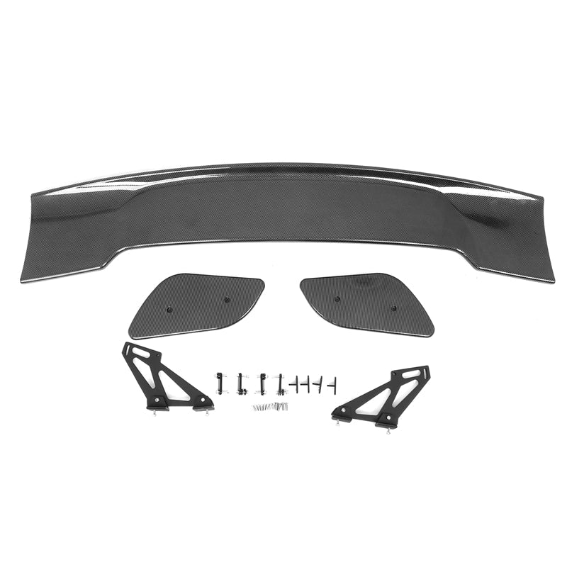 Universal JDM GT Style Carbon Fiber Print Trunk Spoiler Wing Lip ABS