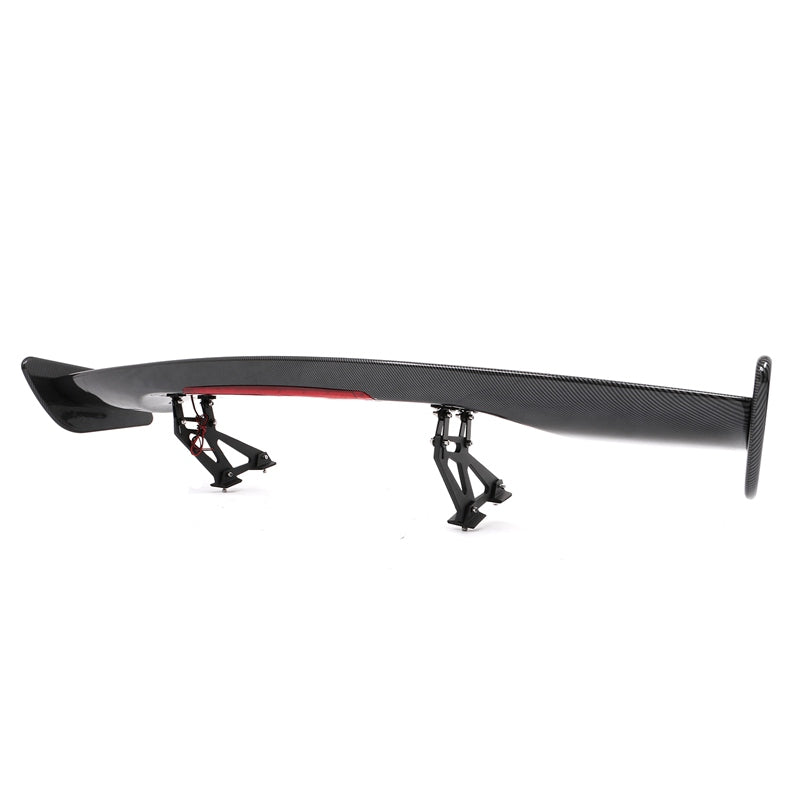 Universal JDM GT Style Carbon Fiber Print Trunk Spoiler ABS w/ Light
