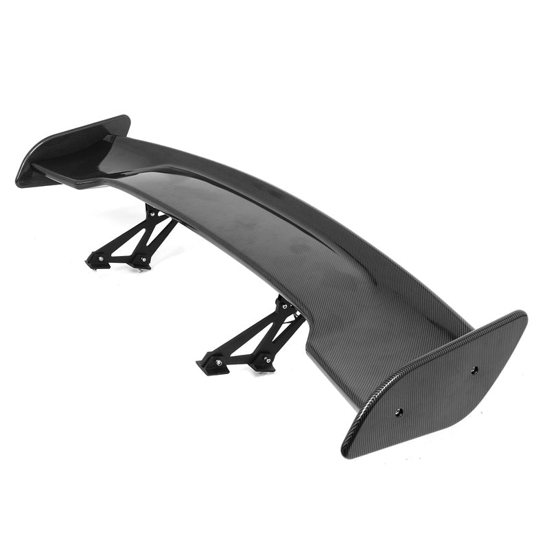 Universal JDM GT Style Carbon Fiber Print Trunk Spoiler ABS w/ Light