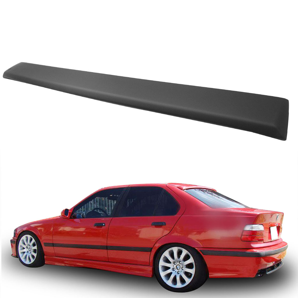 1992-1998 BMW E36 3 Series Sedan AC Style Roof Spoiler ABS