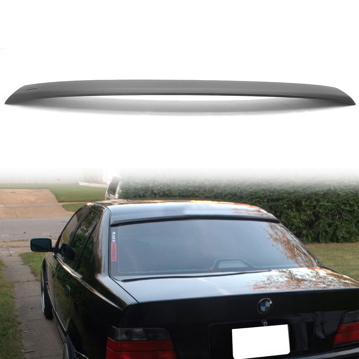 1992-1998 BMW E36 3 Series Sedan AC Style Roof Spoiler ABS