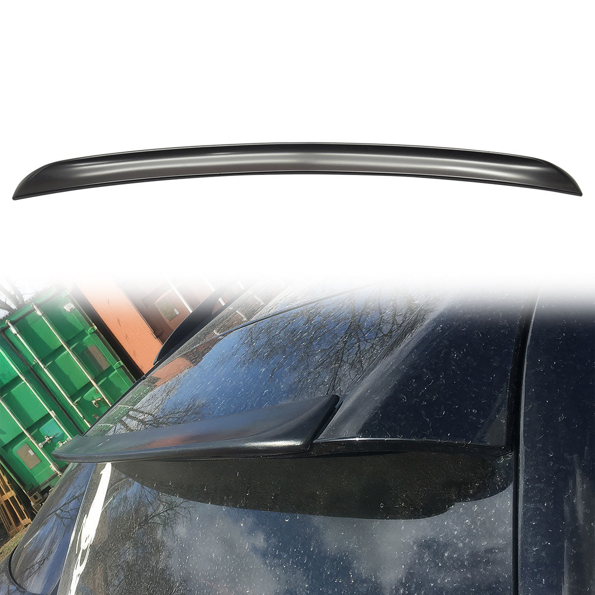 1999-2006 BMW X5 E53 A Style Matte Black Roof Spoiler Wing ABS