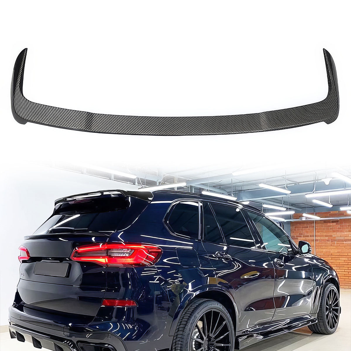 2019-2022 BMW G05 X5 HM Style ABS Rear Roof Spoiler Lip Wing