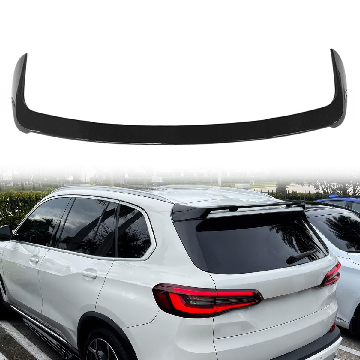 2019-2022 BMW G05 X5 HM Style ABS Rear Roof Spoiler Lip Wing