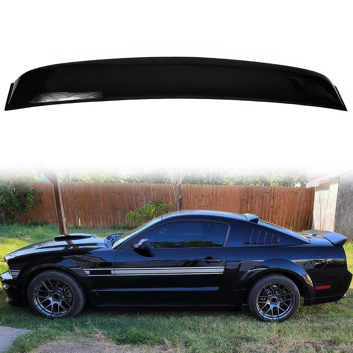 2005-2014 Ford Mustang Rear Window Visor Roof Spoiler Wing PP