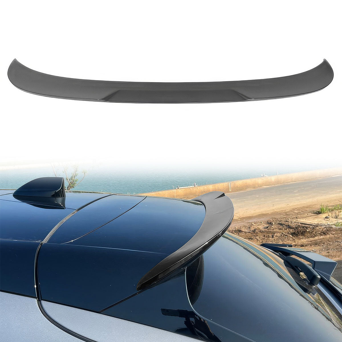 2021-2024 Ford Mustang Mach-E Rear Roof Window Spoiler ABS