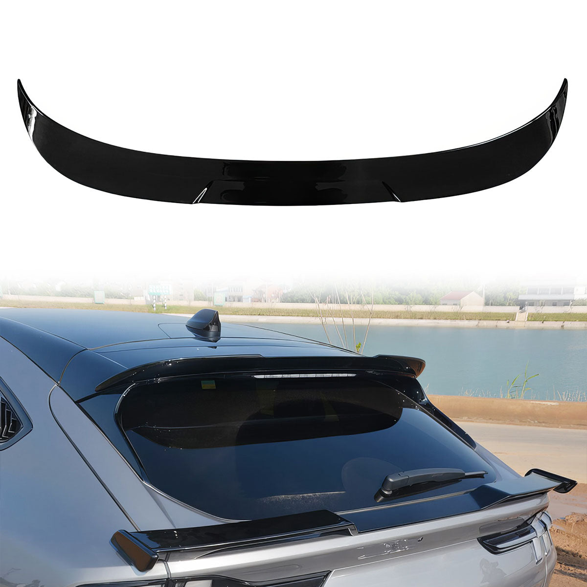 2021-2024 Ford Mustang Mach-E Rear Roof Window Spoiler ABS