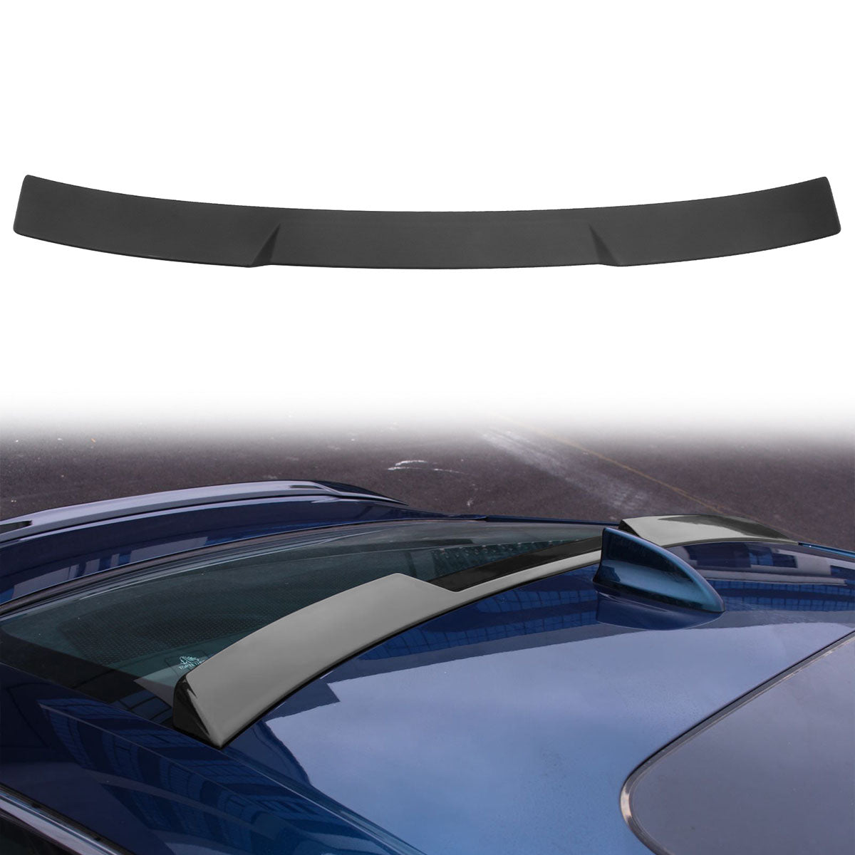 2023-2025 Honda Accord 11th Roof Spoiler Black Window Visor ABS