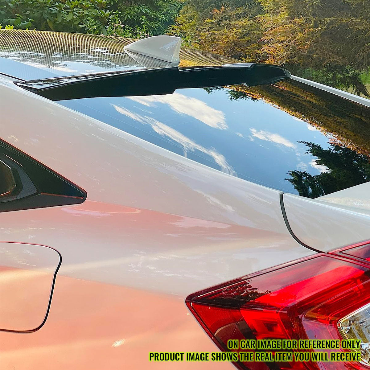 2016-2021 Honda Civic 10th Gen Sedan Unpainted Beige Roof Spoiler ABS