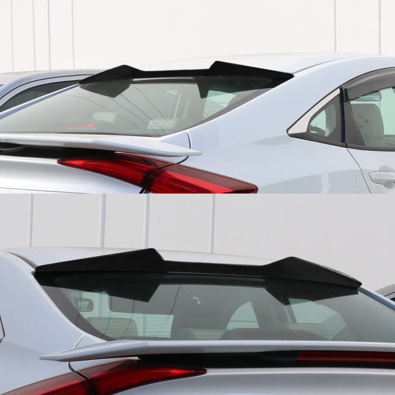 2016-2021 Honda Civic 10th Gen Sedan V Style Roof Spoiler Carbon Fiber