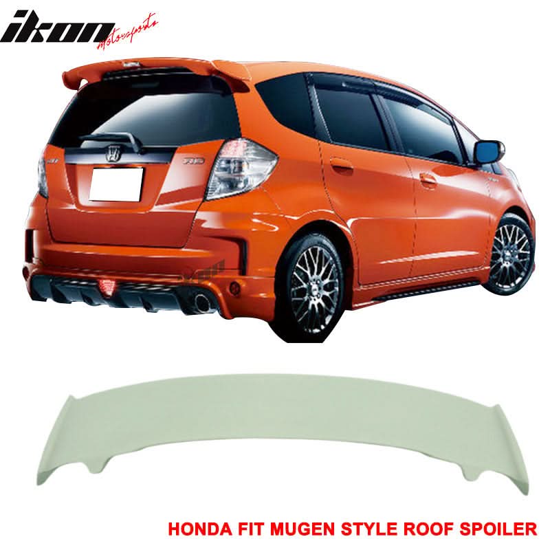 2009-2013 Honda Fit GE8 USDM Mugen Unpainted Roof Spoiler Wing ABS