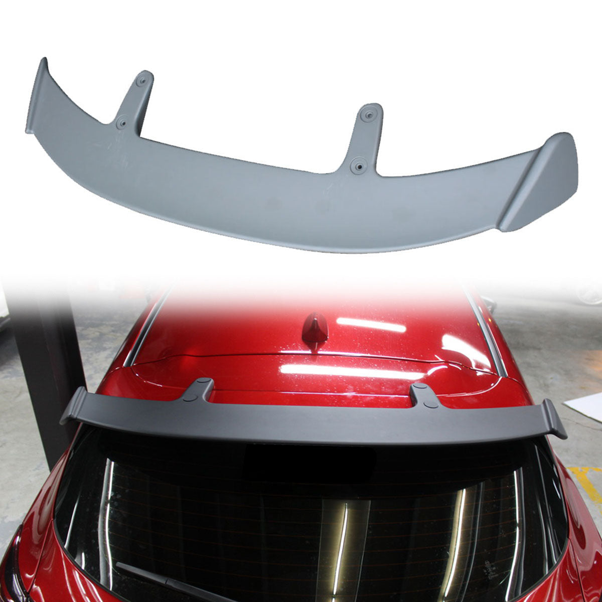2014-2017 Mazda 3 5Dr Hatchback AE Style Rear Roof Spoiler Wing ABS