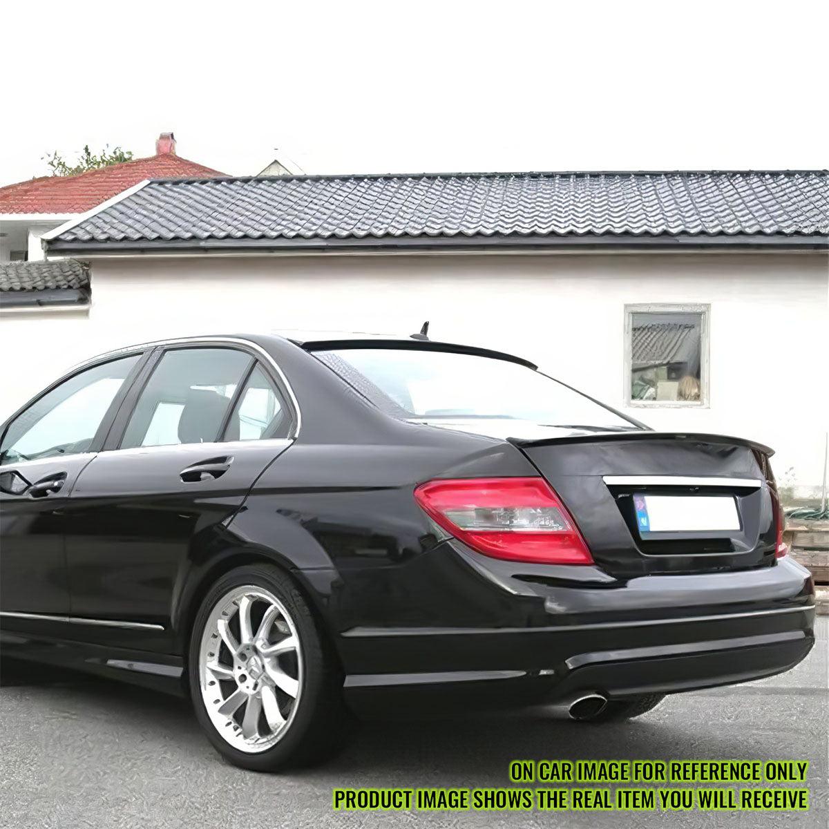2008-2014 Mercedes Benz C-Class 4Door OE Style Rear Roof Spoiler ABS