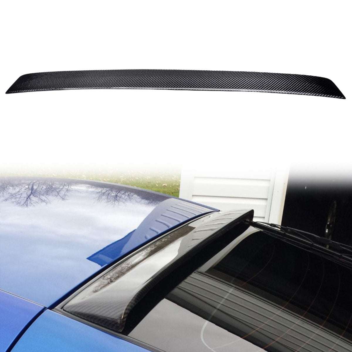 2003-2008 Nissan 350Z RS Style Rear Roof Spoiler Wing Carbon Fiber