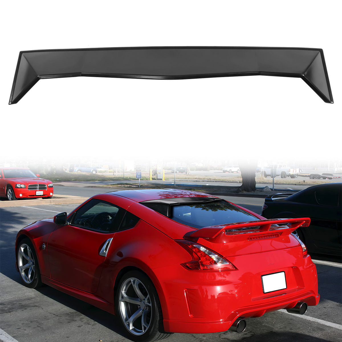 Fits 09-20 Nissan 370Z Ikon UnRoof Spoiler Wing - ABS