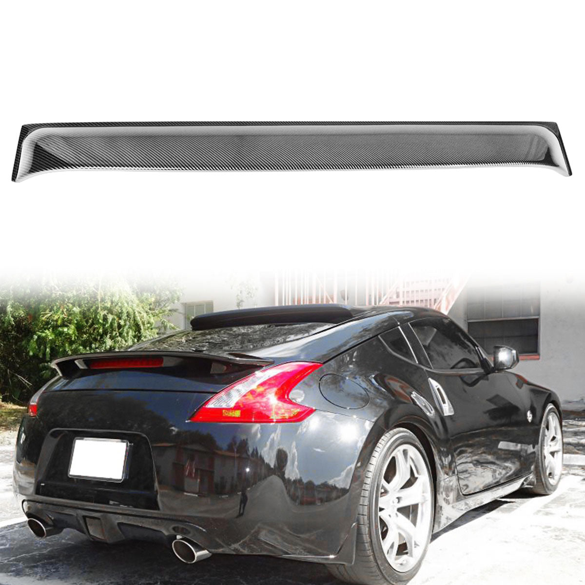 2009-2020 Nissan 370Z Coupe Rear Window Visor Roof Spoiler Wing PP